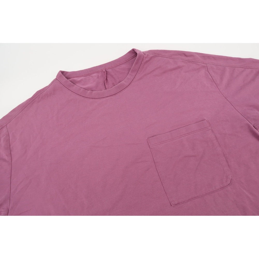 Lululemon Fundamental Pocket T-Shirt Women Large Purple Short Sleeve Tee